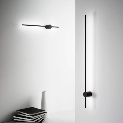 Ideal Lux - LED-seinävalaisin ESSENCE LED/19W/230V 2700K 124 cm CRI 90 musta