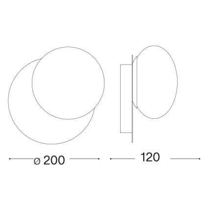 Ideal Lux - LED-seinävalaisin NINFEA 1xGX53/9W/230V kulta