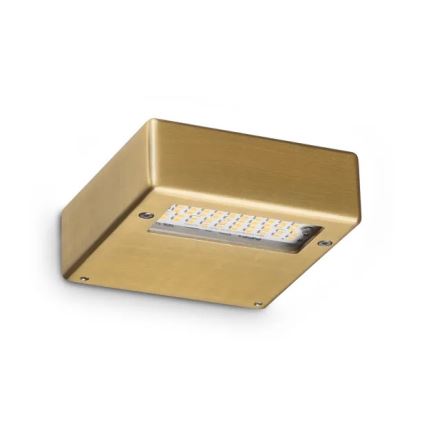 Ideal Lux - LED-seinävalaisin TAB LED/24W/230V CRI 90 messinki