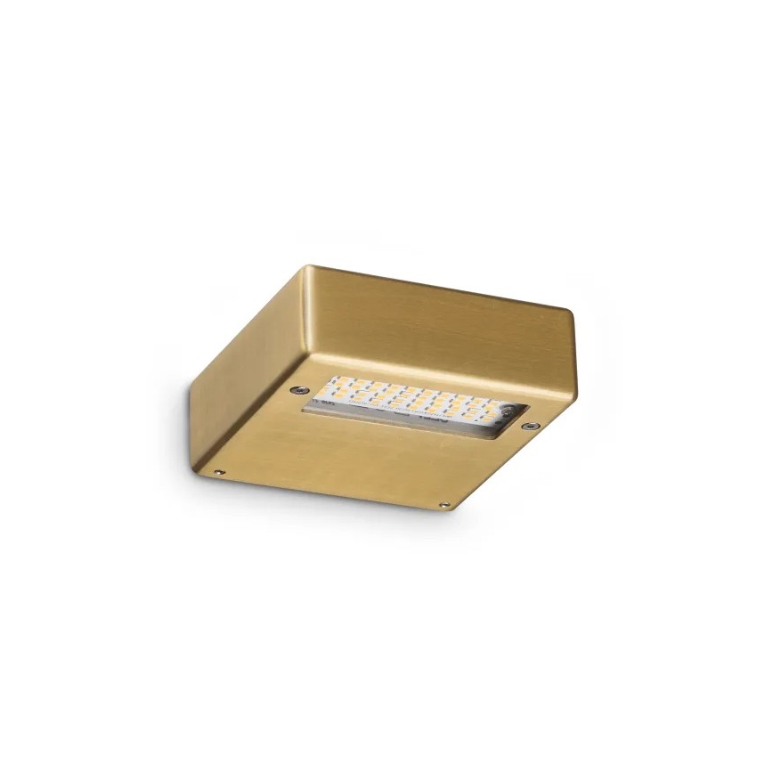 Ideal Lux - LED-seinävalaisin TAB LED/24W/230V CRI 90 messinki