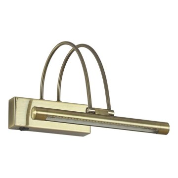 Ideal Lux - LED-tauluvalaisin BOW LED/3,5W/230V CRI 90 26 cm messinki