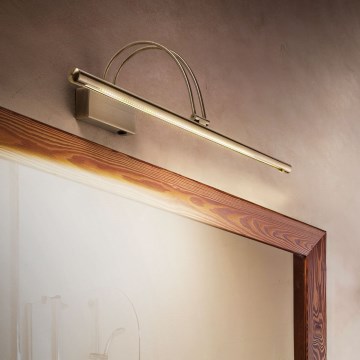 Ideal Lux - LED-tauluvalaisin BOW LED/8W/230V 76 cm CRI 90 messinki