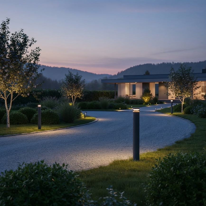 Ideal Lux - LED-ulkolamppu BOEING LED/14W/230V 100 cm CRI 90 IP65 antrasiitti