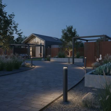 Ideal Lux - LED-ulkolamppu BOEING LED/14W/230V 100 cm CRI 90 IP65 musta