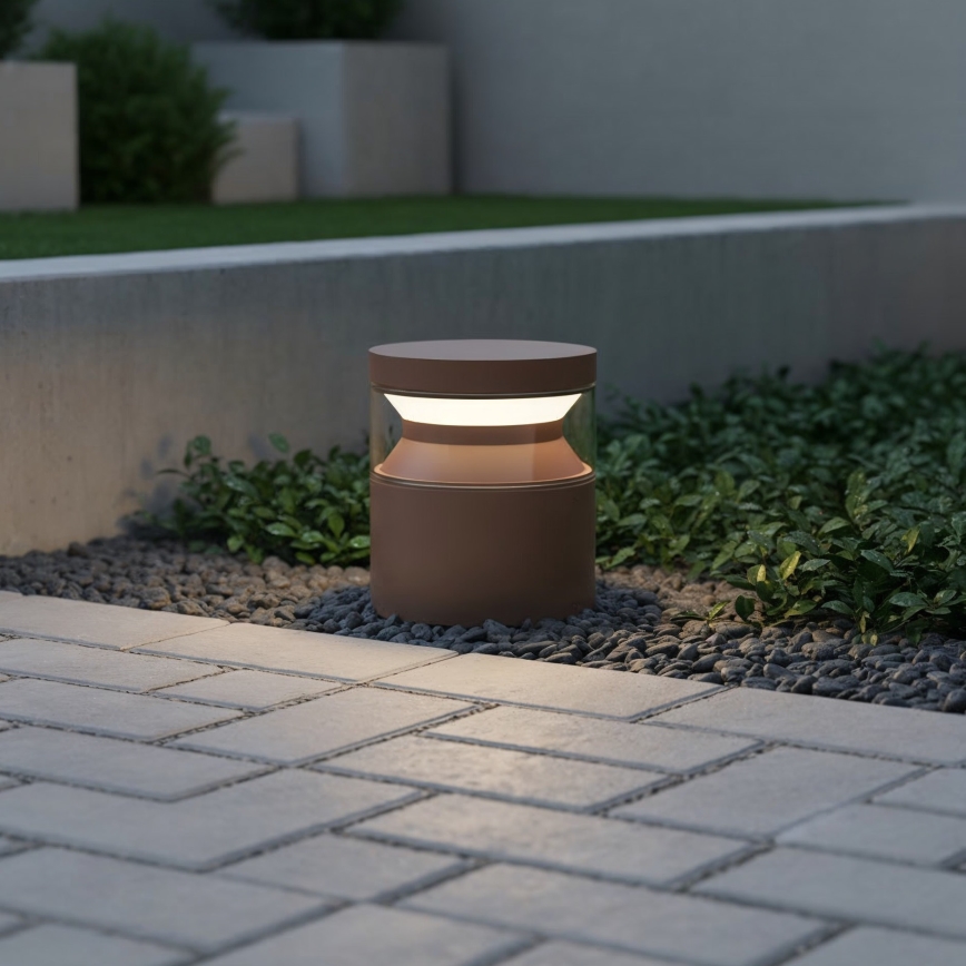 Ideal Lux - LED-ulkolamppu BOEING LED/14W/230V 15 cm CRI 90 IP65 ruskea