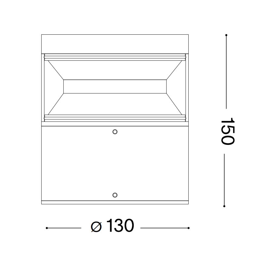 Ideal Lux - LED-ulkolamppu BOEING LED/14W/230V 15 cm CRI 90 IP65 musta
