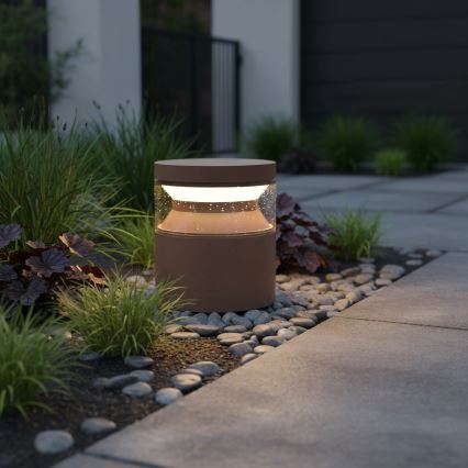 Ideal Lux - LED-ulkolamppu BOEING LED/14W/230V 15 cm CRI 90 IP65 ruskea