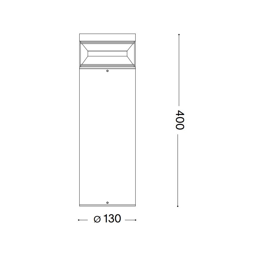 Ideal Lux - LED-ulkolamppu BOEING LED/14W/230V 40 cm CRI 90 IP65 antrasiitti