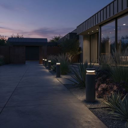 Ideal Lux - LED-ulkolamppu BOEING LED/14W/230V 40 cm CRI 90 IP65 musta