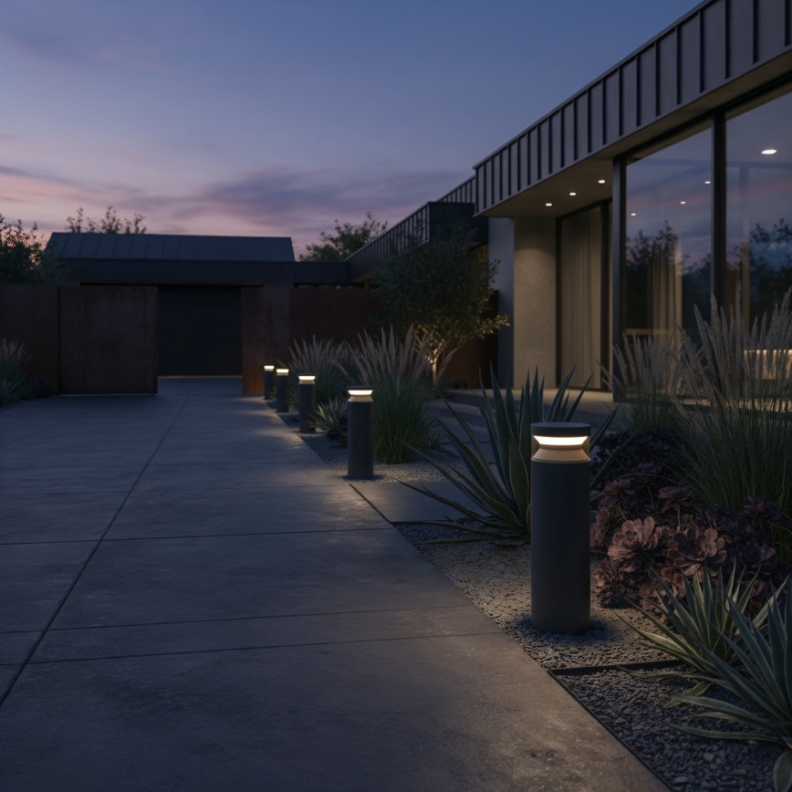 Ideal Lux - LED-ulkolamppu BOEING LED/14W/230V 40 cm CRI 90 IP65 musta