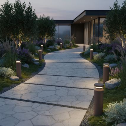 Ideal Lux - LED-ulkolamppu BOEING LED/14W/230V 40 cm CRI 90 IP65 ruskea