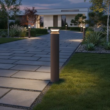 Ideal Lux - LED-ulkolamppu BOEING LED/14W/230V halkaisija 70 cm CRI 90 IP65 ruskea