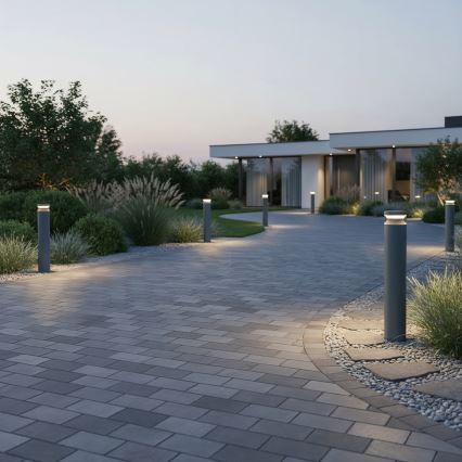 Ideal Lux - LED-ulkolamppu BOEING LED/14W/230V halkaisija 70 cm CRI 90 IP65 antrasiitti