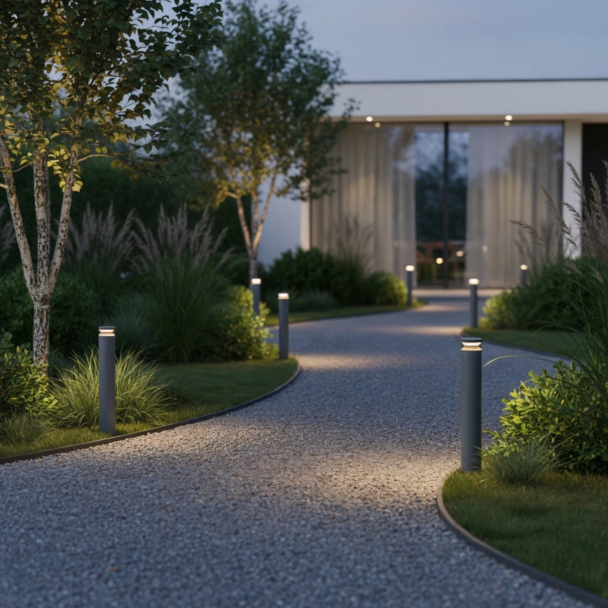 Ideal Lux - LED-ulkolamppu BOEING LED/14W/230V halkaisija 70 cm CRI 90 IP65 antrasiitti