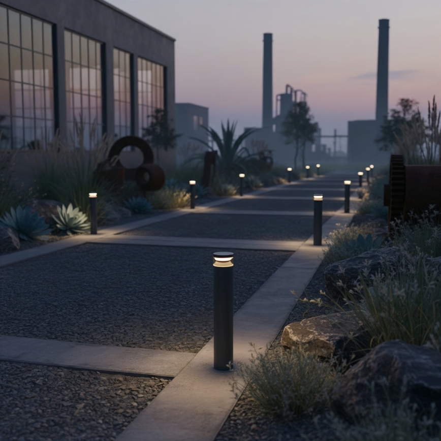 Ideal Lux - LED-ulkolamppu BOEING LED/14W/230V halkaisija 70 cm CRI 90 IP65 musta