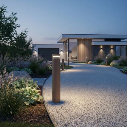 Ideal Lux - LED-ulkolamppu BOEING LED/14W/230V halkaisija 70 cm CRI 90 IP65 ruskea