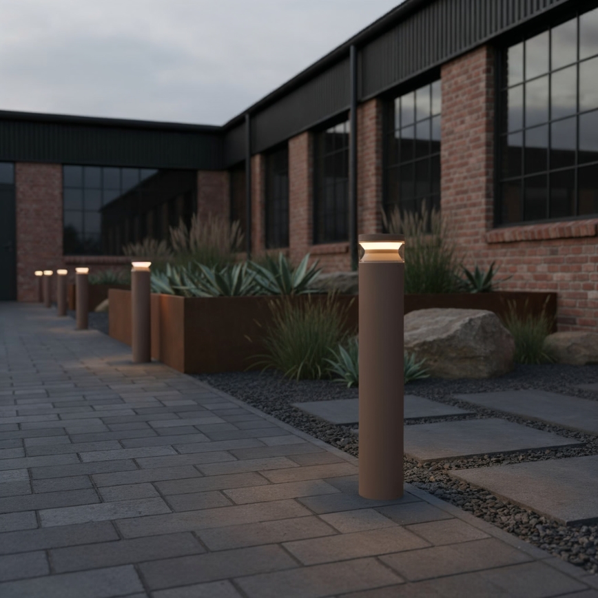 Ideal Lux - LED-ulkolamppu BOEING LED/14W/230V halkaisija 70 cm CRI 90 IP65 ruskea