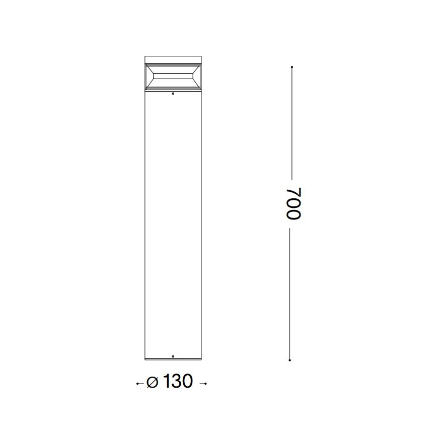 Ideal Lux - LED-ulkolamppu BOEING LED/14W/230V halkaisija 70 cm CRI 90 IP65 ruskea
