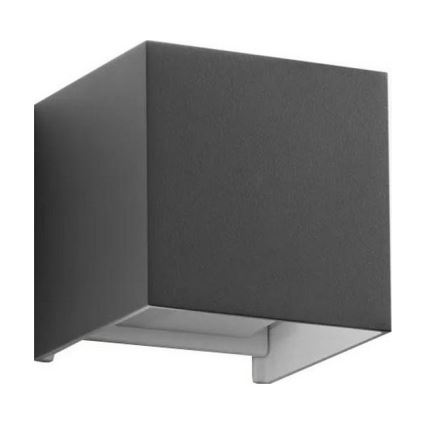 Ideal Lux - LED-ulkoseinävalaisin ATOM LED/12W/230V CRI 90 IP54 antrasiitti