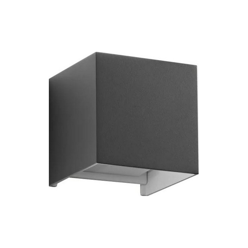 Ideal Lux - LED-ulkoseinävalaisin ATOM LED/12W/230V CRI 90 IP54 antrasiitti