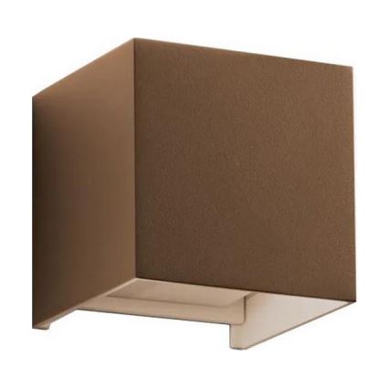 Ideal Lux - LED-ulkoseinävalaisin ATOM LED/12W/230V CRI 90 IP54 ruskea