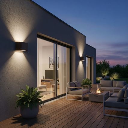 Ideal Lux - LED-ulkoseinävalaisin ATOM LED/12W/230V CRI 90 IP54 ruskea