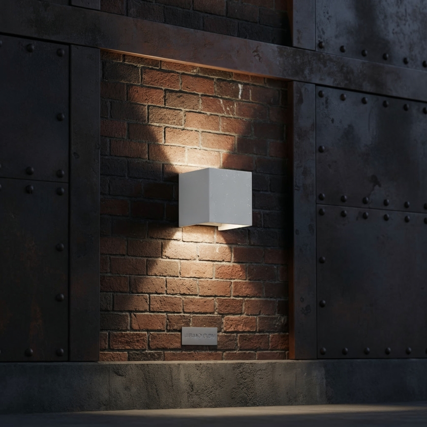 Ideal Lux - LED-ulkoseinävalaisin ATOM LED/12W/230V CRI 90 IP54 valkoinen