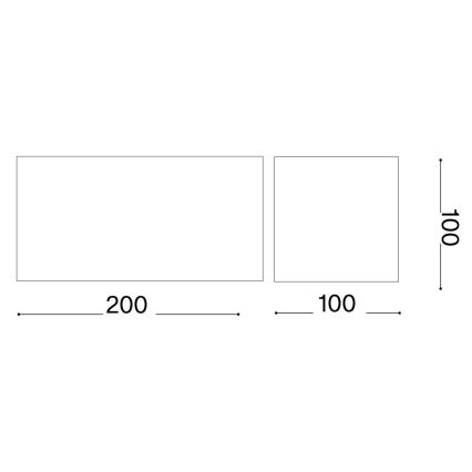 Ideal Lux - LED-ulkoseinävalaisin ATOM LED/25W/230V CRI 90 IP54 antrasiitti