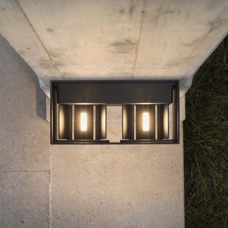 Ideal Lux - LED-ulkoseinävalaisin ATOM LED/25W/230V CRI 90 IP54 antrasiitti