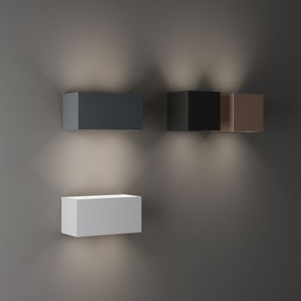 Ideal Lux - LED-ulkoseinävalaisin ATOM LED/25W/230V CRI 90 IP54 antrasiitti