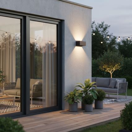 Ideal Lux - LED-ulkoseinävalaisin ATOM LED/25W/230V CRI 90 IP54 ruskea