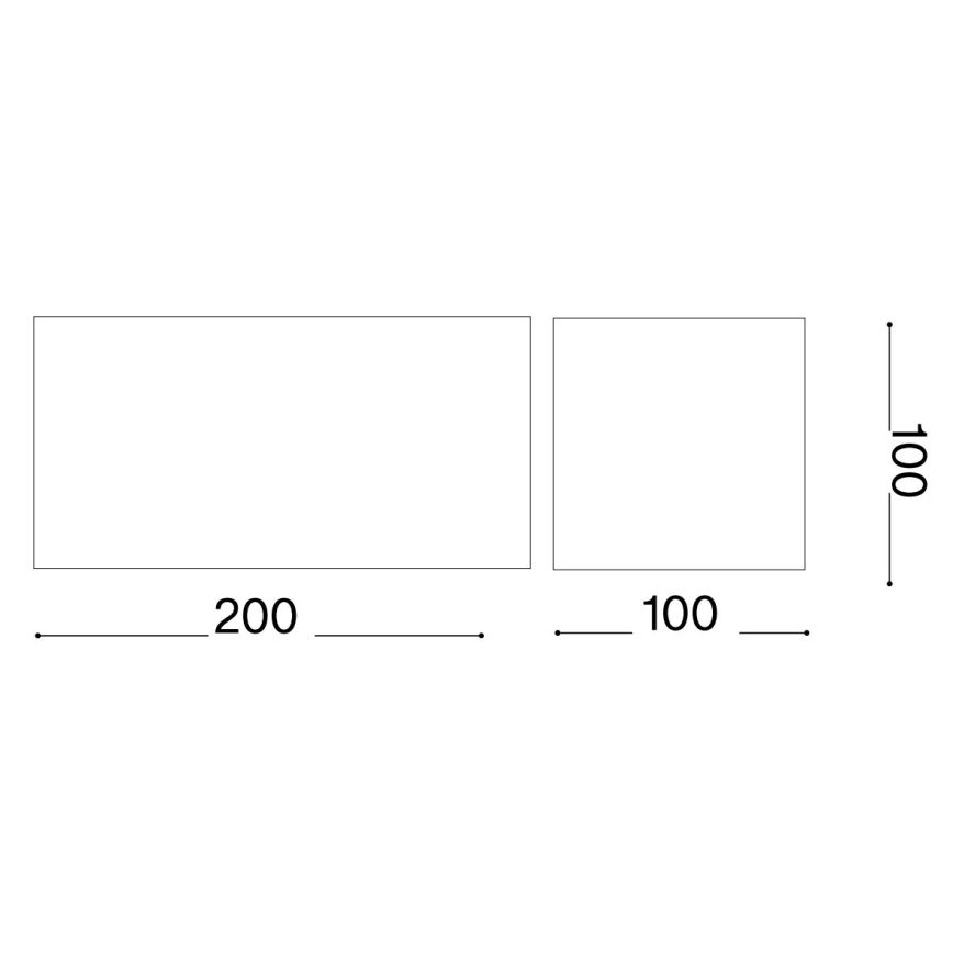 Ideal Lux - LED-ulkoseinävalaisin ATOM LED/25W/230V CRI 90 IP54 ruskea