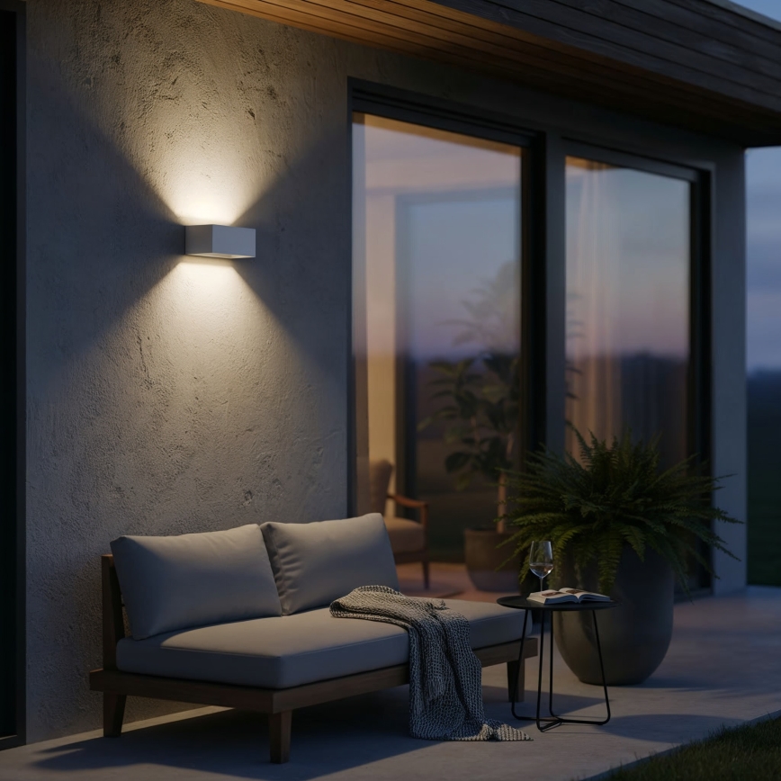 Ideal Lux - LED-ulkoseinävalaisin ATOM LED/25W/230V CRI 90 IP54 valkoinen