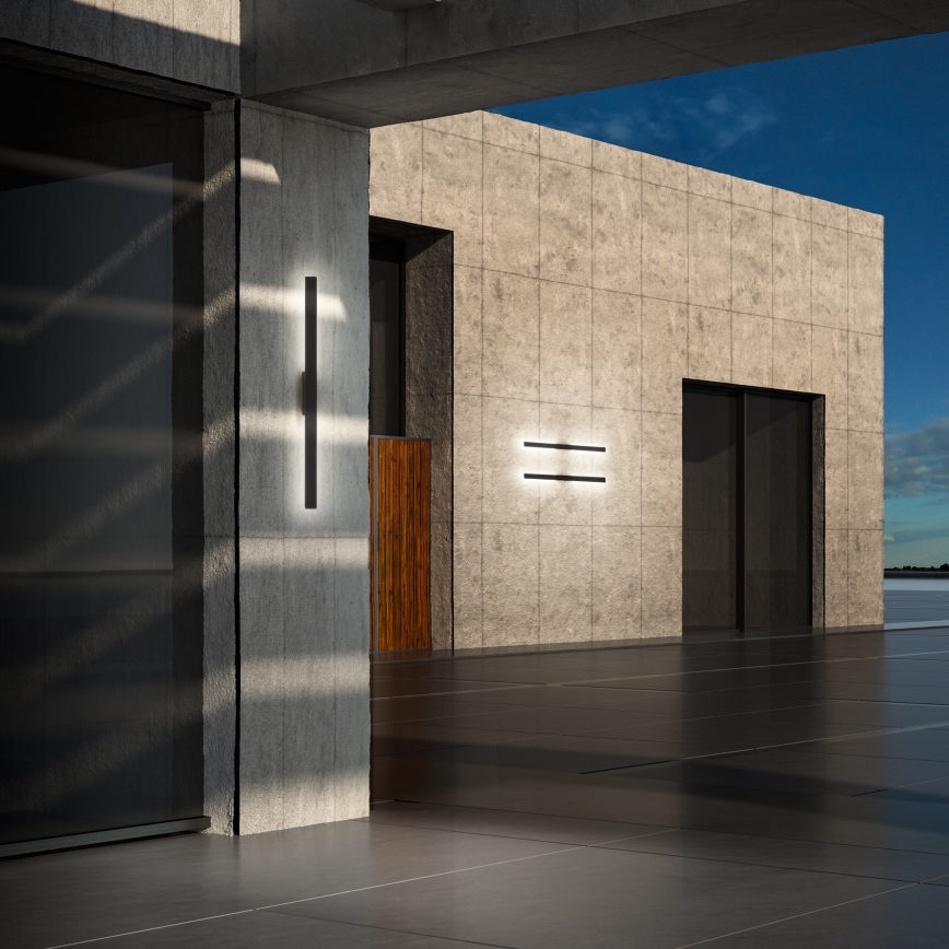 Ideal Lux - LED ulkoseinävalaisin LINEA LED/20W/230V CRI 90 104 cm IP54 musta