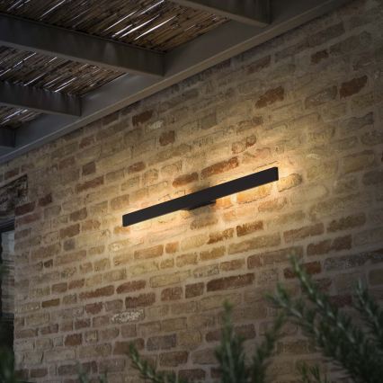 Ideal Lux - LED ulkoseinävalaisin LINEA LED/20W/230V CRI 90 104 cm IP54 musta