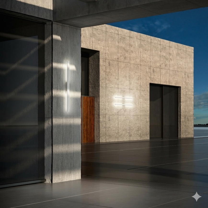 Ideal Lux - LINEA LED ulkoseinävalaisin 20W/230V CRI 90 104 cm IP54 valkoinen