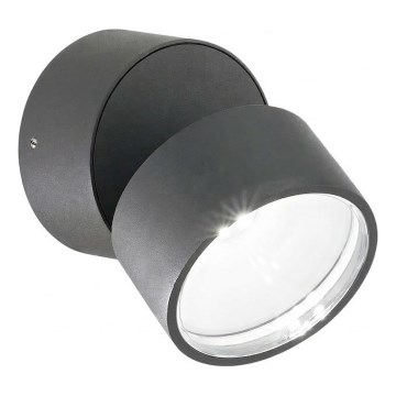 Ideal Lux - LED-ulkoseinävalaisin OMEGA LED/7W/230V CRI 90 IP54 antrasiitti