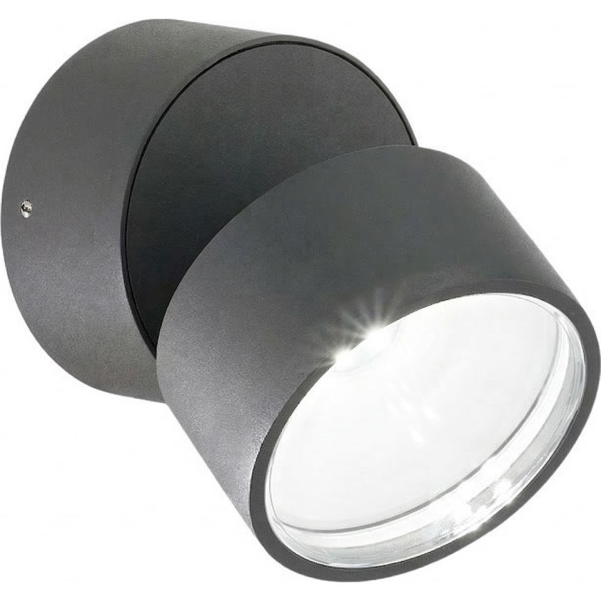 Ideal Lux - LED-ulkoseinävalaisin OMEGA LED/7W/230V CRI 90 IP54 antrasiitti
