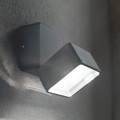 Ideal Lux - LED-ulkoseinävalaisin OMEGA LED/7W/230V CRI 90 IP54 antrasiitti