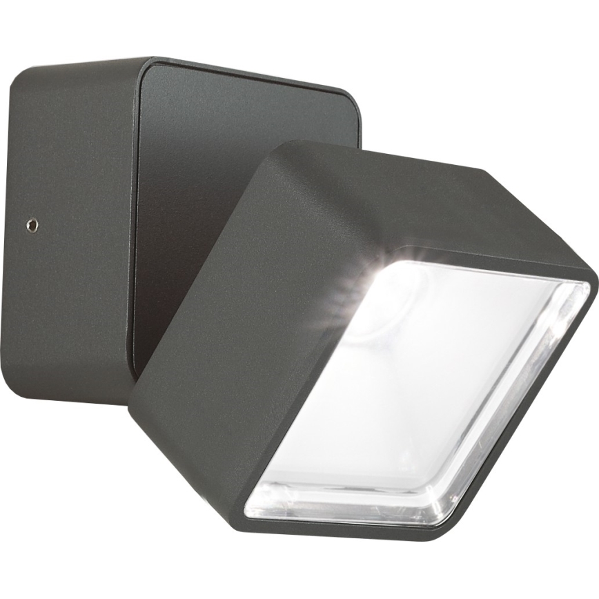 Ideal Lux - LED-ulkoseinävalaisin OMEGA LED/7W/230V CRI 90 IP54 antrasiitti