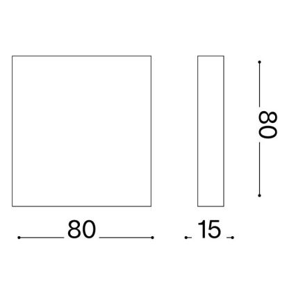 Ideal Lux - LED-ulkoseinävalaisin POST-IT LED/3W/12V CRI 90 ruskea