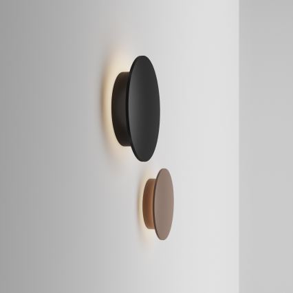 Ideal Lux - LED-ulkoseinävalaisin PUNTO LED/16W/230V CRI 90 halkaisija 30 cm IP54 ruskea