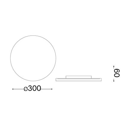 Ideal Lux - LED-ulkoseinävalaisin PUNTO LED/16W/230V CRI 90 halkaisija 30 cm IP54 ruskea