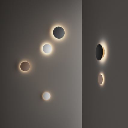 Ideal Lux - LED-ulkoseinävalaisin PUNTO LED/9W/230V CRI 90 halkaisija 18 cm IP54 musta