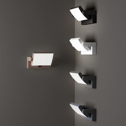 Ideal Lux - LED-ulkoseinävalaisin SWIPE LED/21W/230V CRI 90 IP54 ruskea