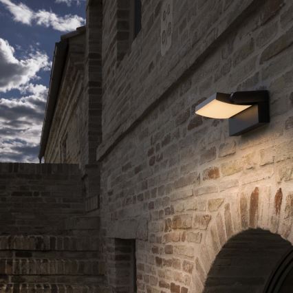 Ideal Lux - LED-ulkoseinävalaisin SWIPE LED/21W/230V CRI 90 IP54 antrasiitti