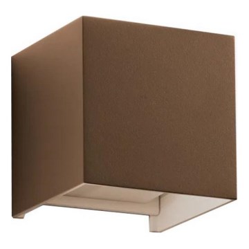 Ideal Lux - LED-ulkovalaisin ATOM 12W/230V CRI 90 IP54, ruskea