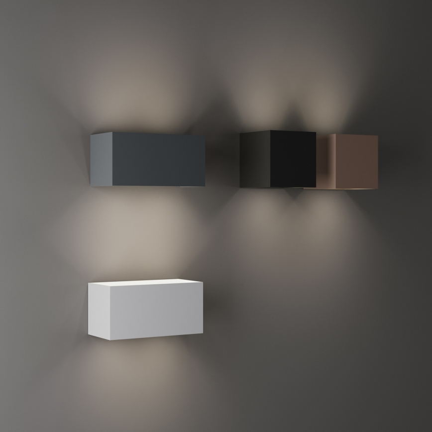 Ideal Lux - LED-ulkovalaisin ATOM 12W/230V CRI 90 IP54, ruskea