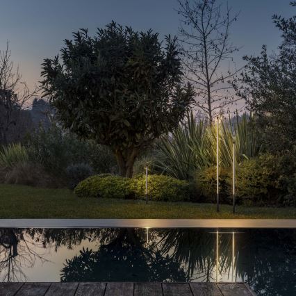 Ideal Lux - LED-ulkovalaisin JEDI LED/12W/230V 80 cm CRI 90 IP65 antrasiitti