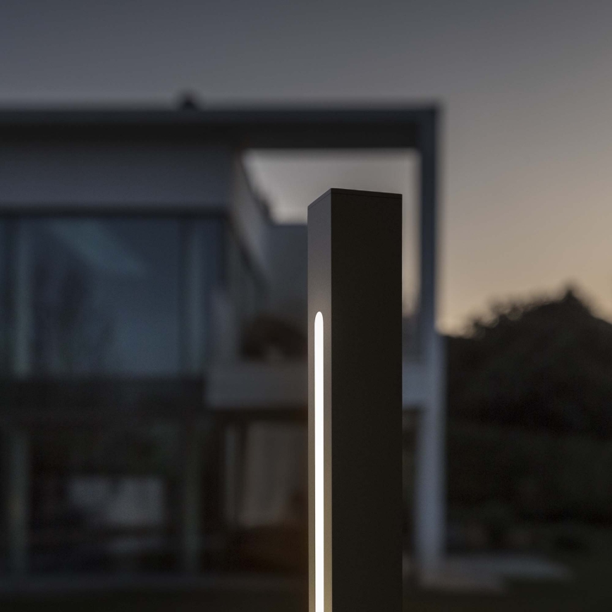 Ideal Lux - LED-ulkovalaisin JEDI LED/12W/230V 80 cm CRI 90 IP65 antrasiitti